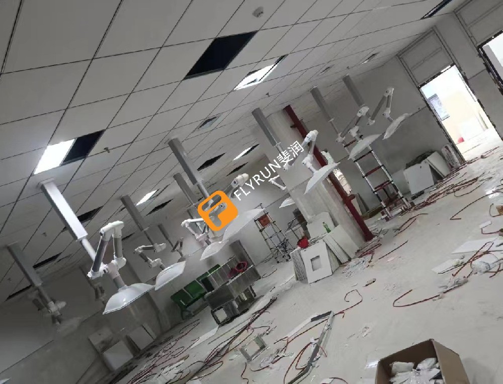 浙江杭州中醫院艾灸排煙系統安裝完畢